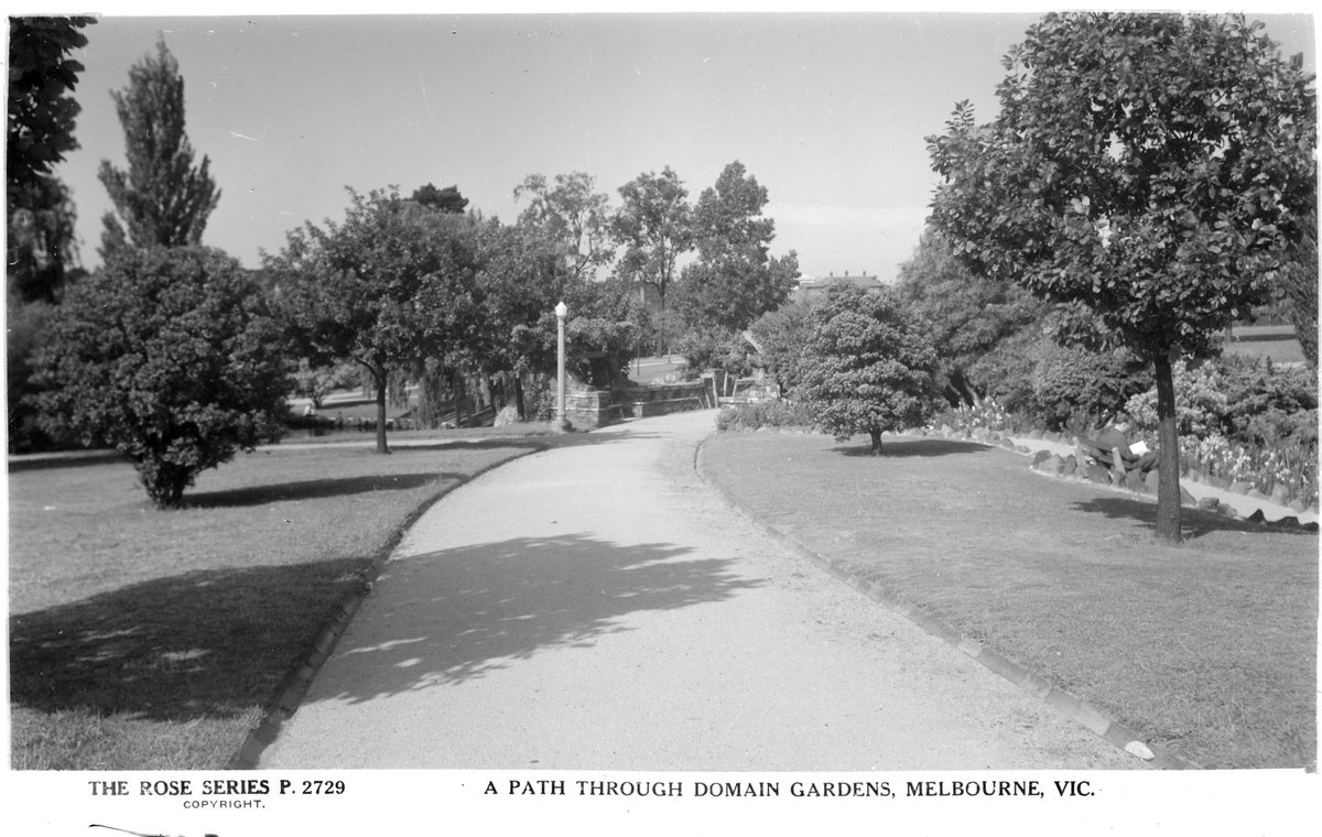 A Path Through Domain Gardens, Melbourne, Vic, Melbourne City (1920–54)