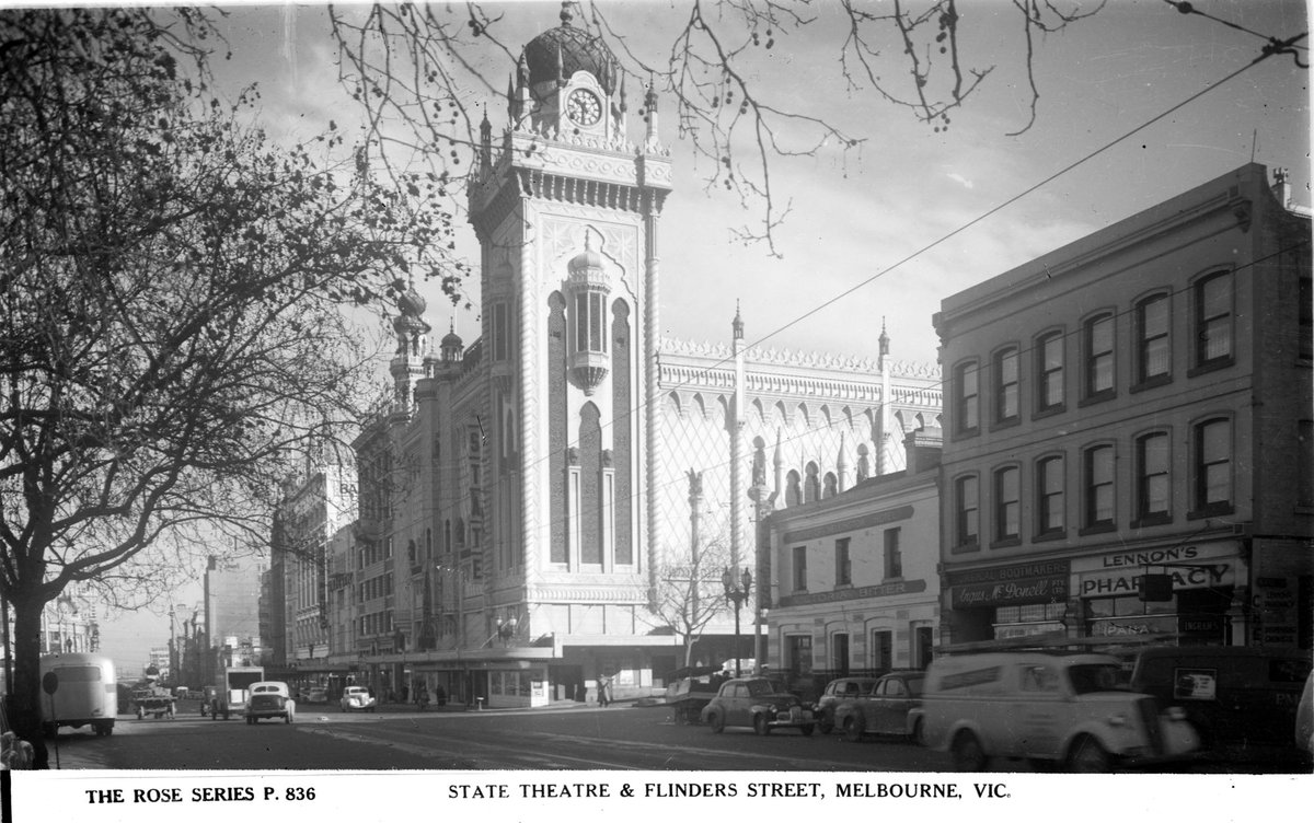 State Theatre & Flinders Street, Melbourne, Vic, Melbourne City (1920–54)