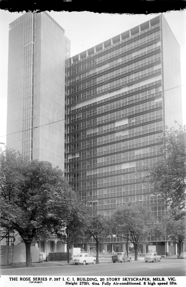 I.C.I. BUILDING, 20 STORY [ie. STOREY] SKYSCRAPER, MELB. VIC, East Melbourne (1920–54)