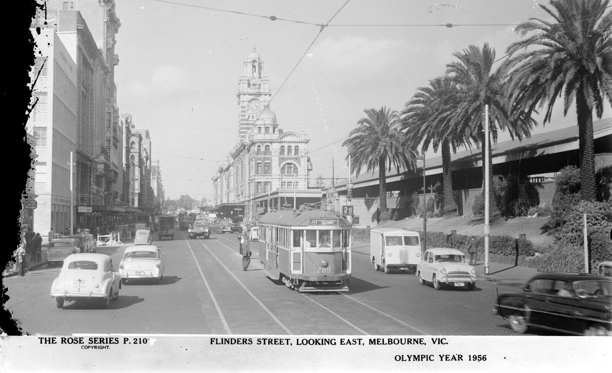 Flinders Street, Looking East, Melbourne, Vic, Melbourne City (1920–54)