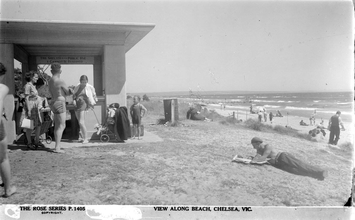 View Along Beach, Chelsea, Vic (1920–54)