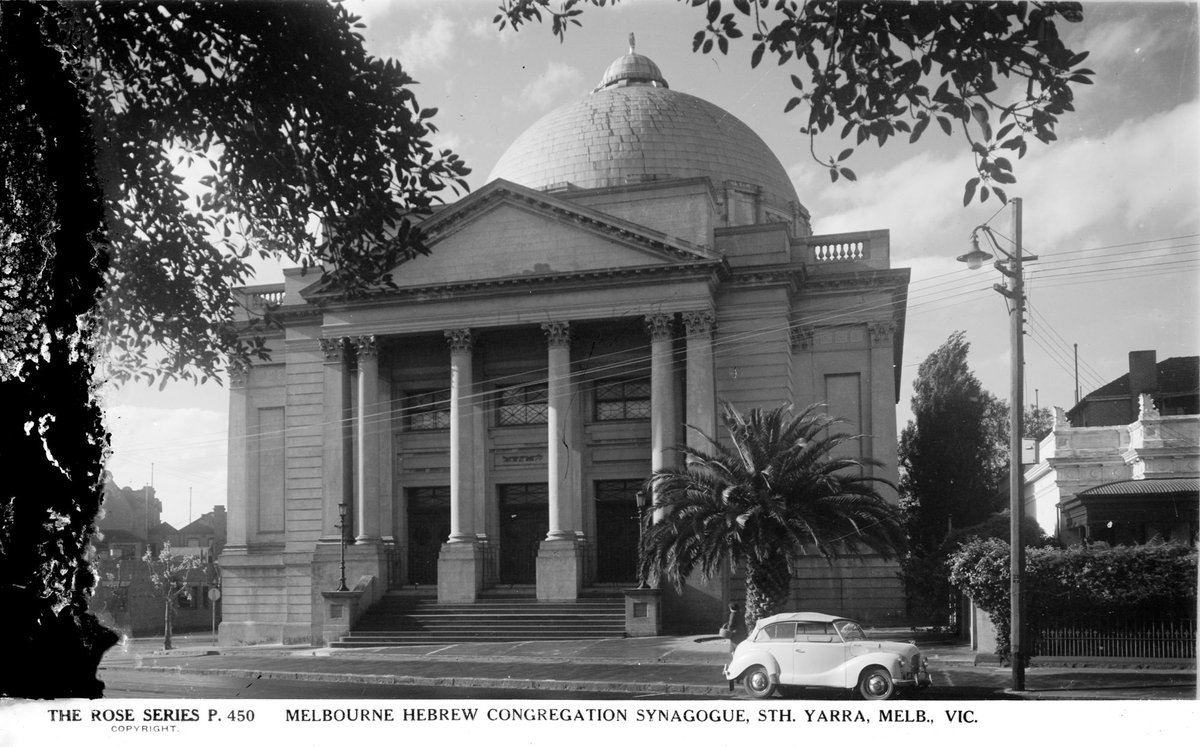 MELBOURNE HEBREW CONGREGATION SYNAGOGUE, STH YARRA, MELB., VIC, South Yarra (1920–54)