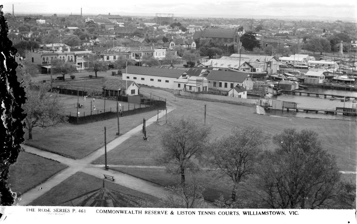Commonwealth Reserve & Liston Tennis Courts, Williamstown, Vic (1920–54)