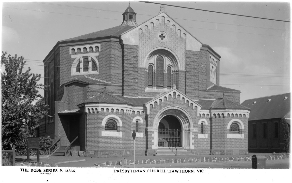 PRESBYTERIAN CHURCH, HAWTHORN, VIC (1920–54)