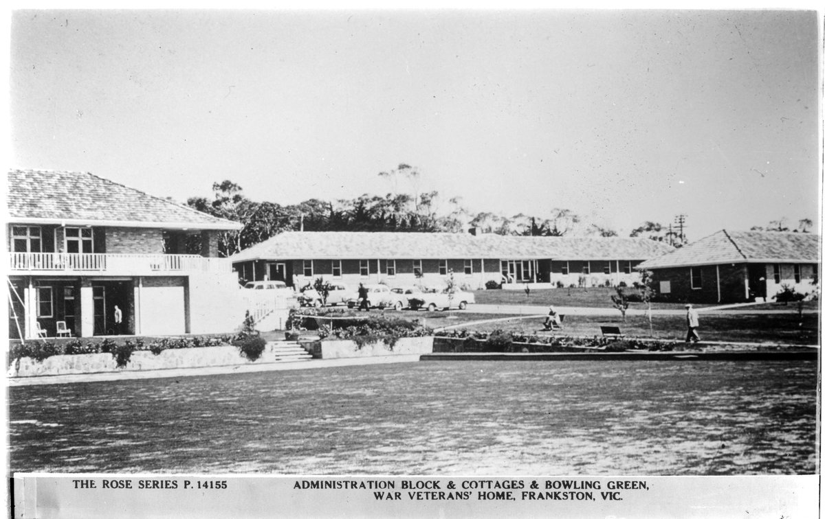 ADMINISTRATION BLOCK & COTTAGES & BOWLING GREEN, WAR VETERANS' HOME, [R.S.L. PARK], FRANKSTON, VIC (1920–54)