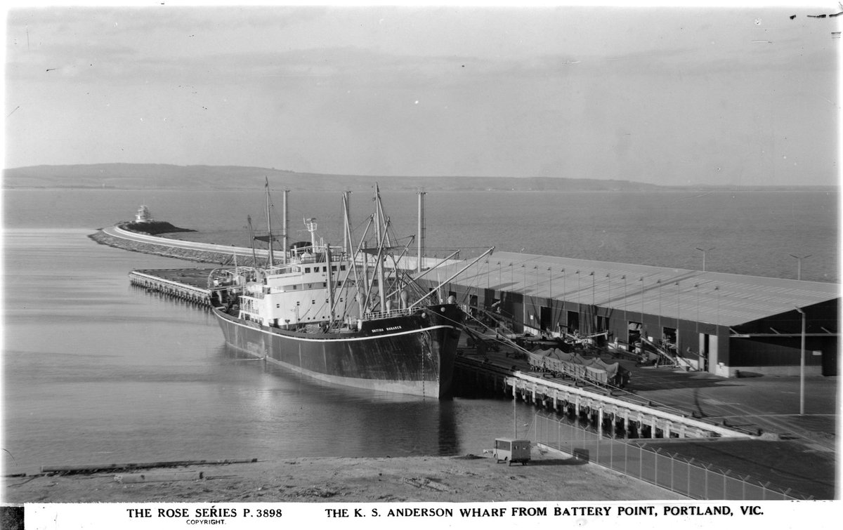 THE K.S. ANDERSON WHARF FROM BATTERY POINT, MELBOURNE, VIC (1920–54)