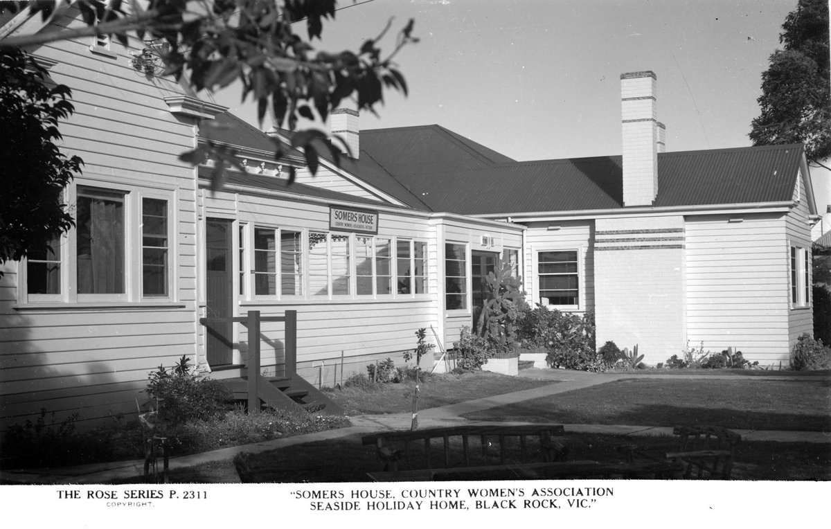 "Somers House", Country Women's Association Seaside Home, Black Rock, Vic (1920–54)
