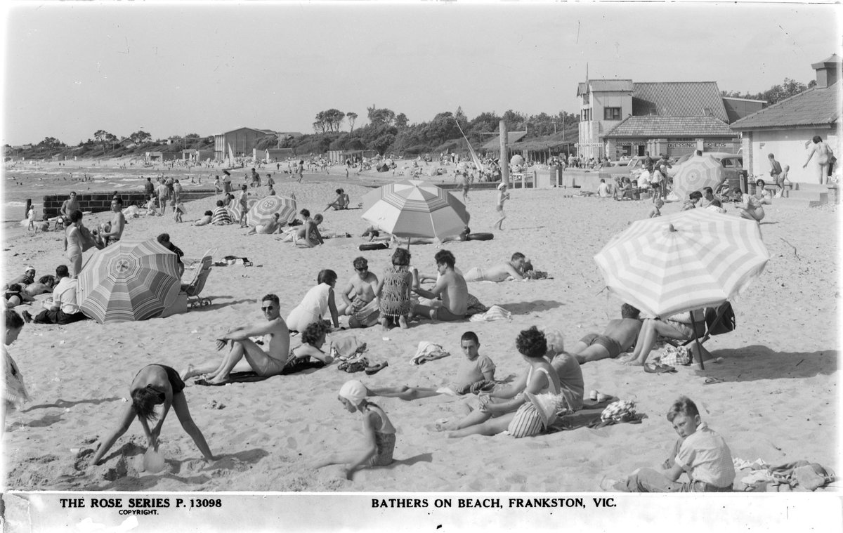 BATHERS ON BEACH, FRANKSTON, VIC (1920–54)