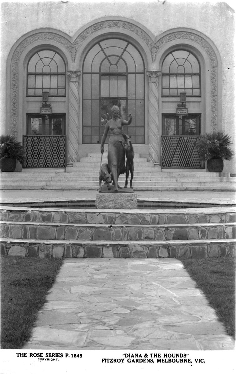 "Diana & The Hounds" Fitzroy Gardens, Melbourne, Vic, East Melbourne (1920–54)