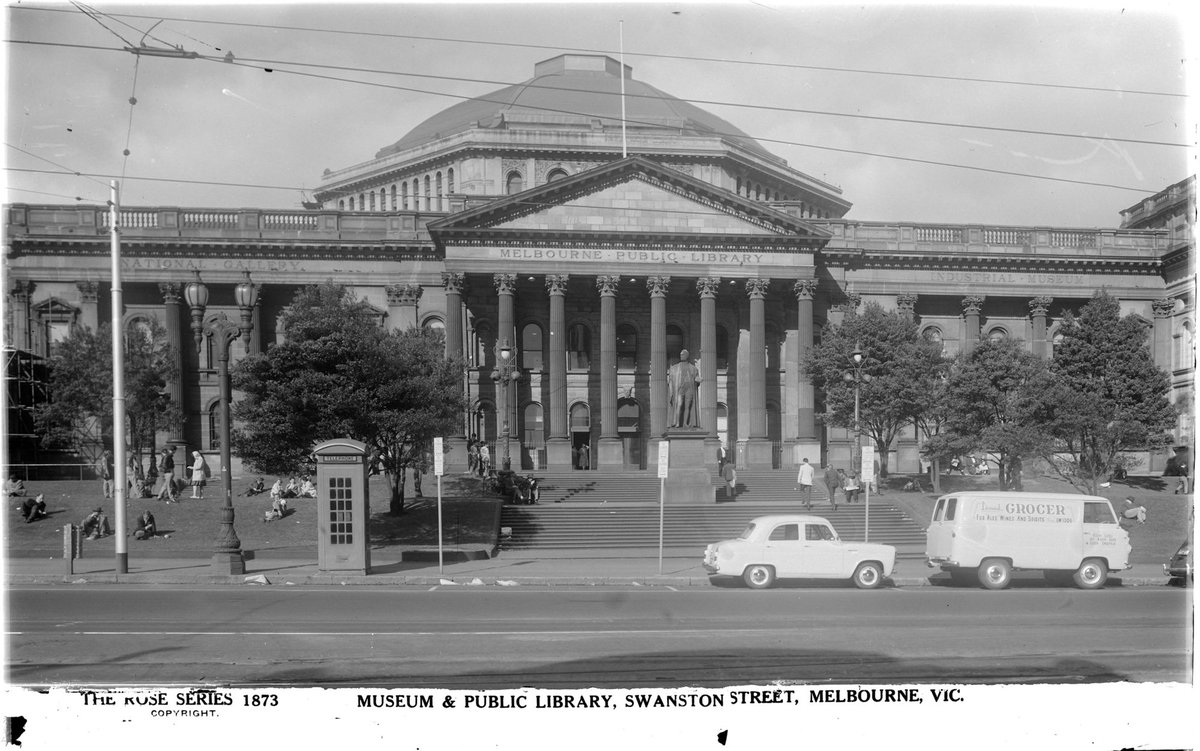 Museum & Public Library, Swanston Street, Melbourne, Vic. On The Surfing Beach, Melbourne City (1920–54)