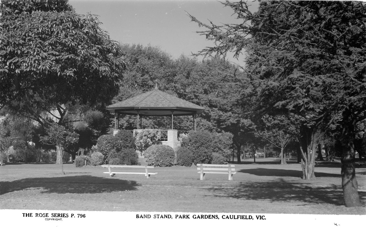 Band Stand, Park Gardens, Caulfield, Vic (1920–54)