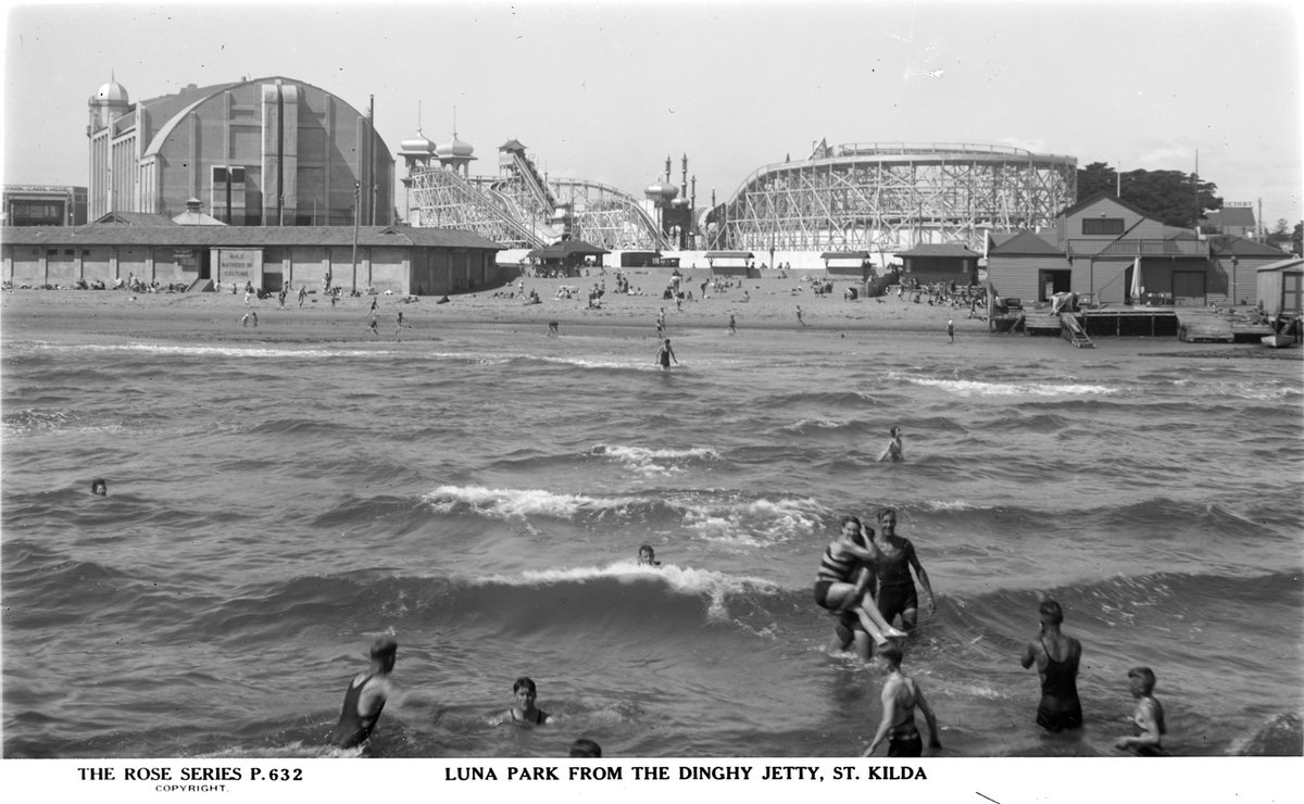 Luna Park from the dinghy jetty, St. Kilda, St Kilda (1920–54)