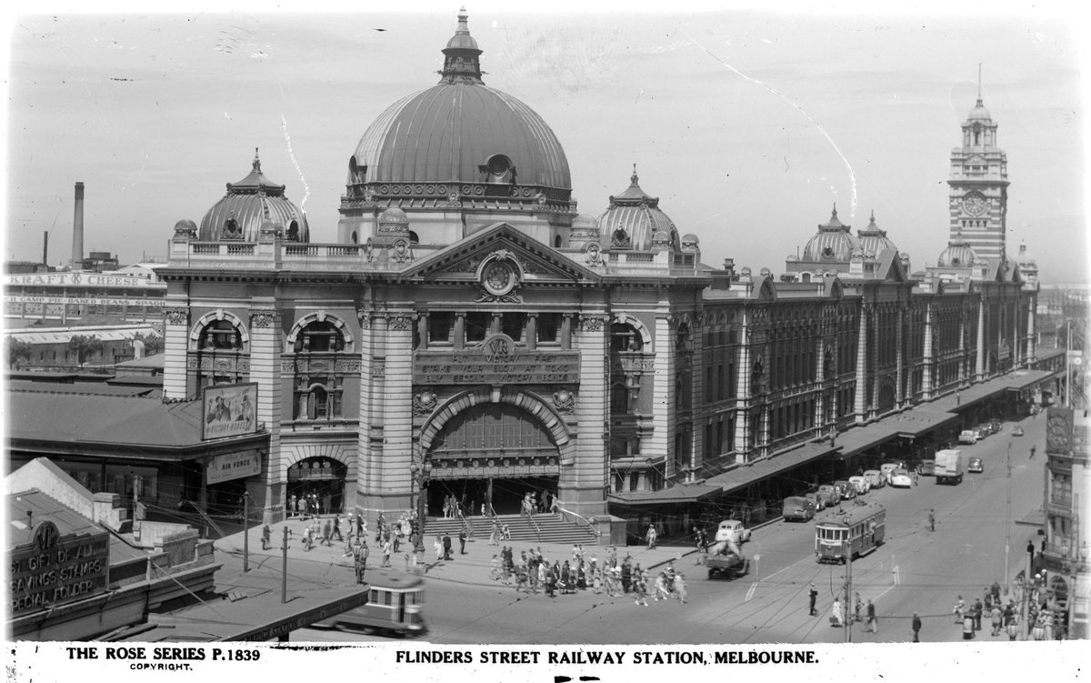 Flinders Street Railway Station, Melbourne, Melbourne City (1920–54)