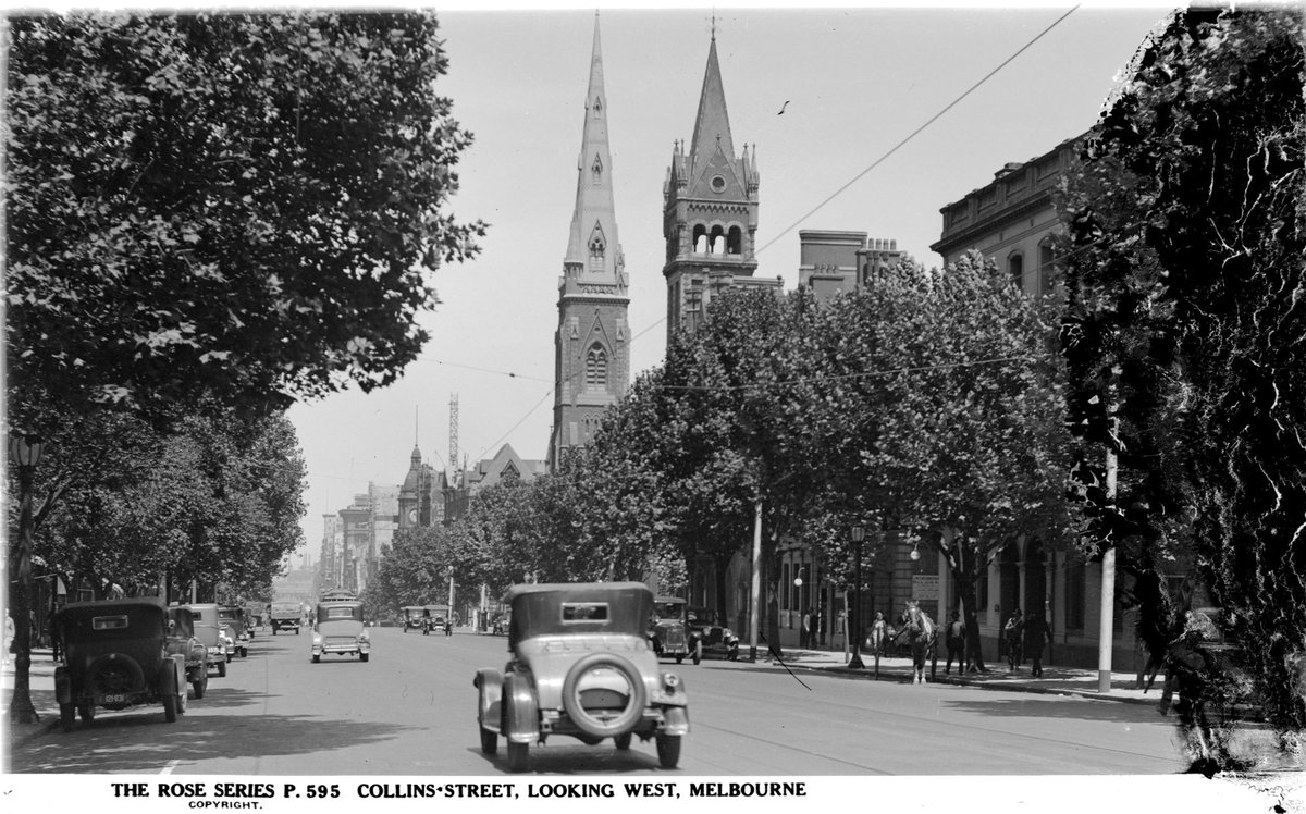 Collins Street, Looking West, Melbourne, Melbourne City (1920–54)
