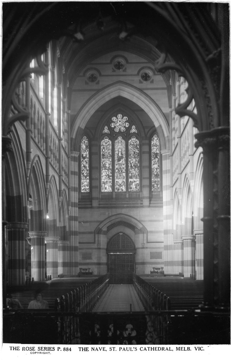 The Nave, St. Paul's Cathedral, Melb., Vic, Melbourne City (1920–54)