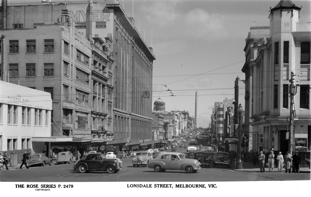 Lonsdale Street, Melbourne, Vic, Melbourne City (1920–54)