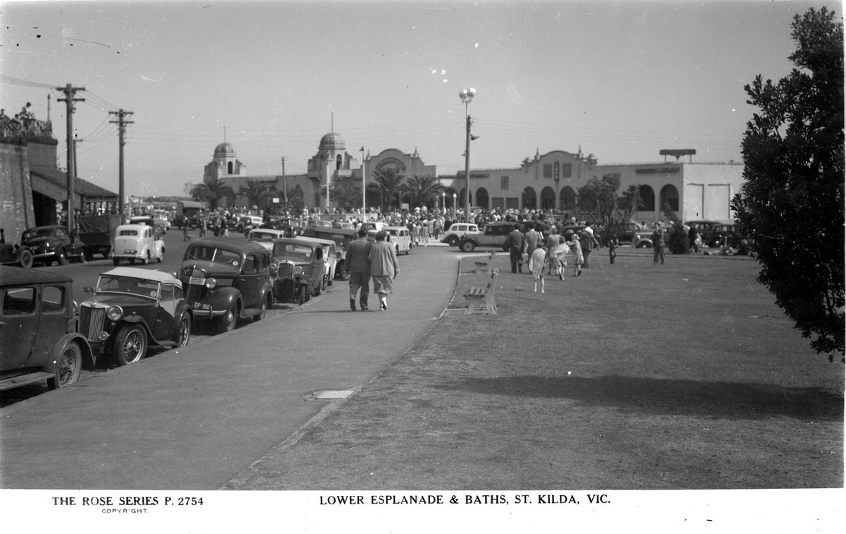Lower Esplanade & Baths, St. Kilda, Vic, St Kilda (1920–54)