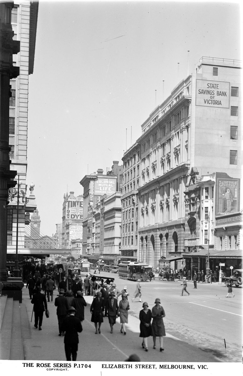 Elizabeth Street, Melbourne, Vic, Melbourne City (1920–54)