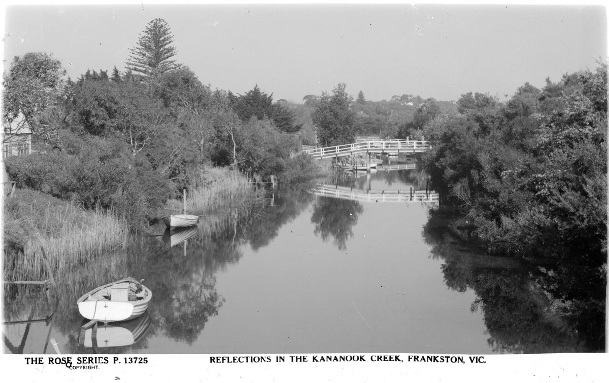 REFLECTIONS IN THE KANANOOK CREEK, FRANKSTON, VIC (1920–54)