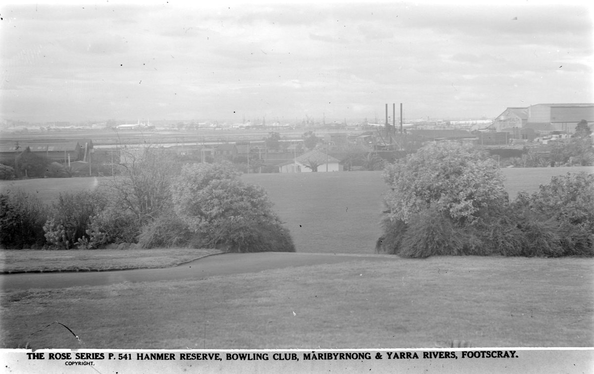 HAMNER RESERVE, BOWLING CLUB, MARIBYRNONG & YARRA RIVERS, FOOTSCRAY (1920–54)