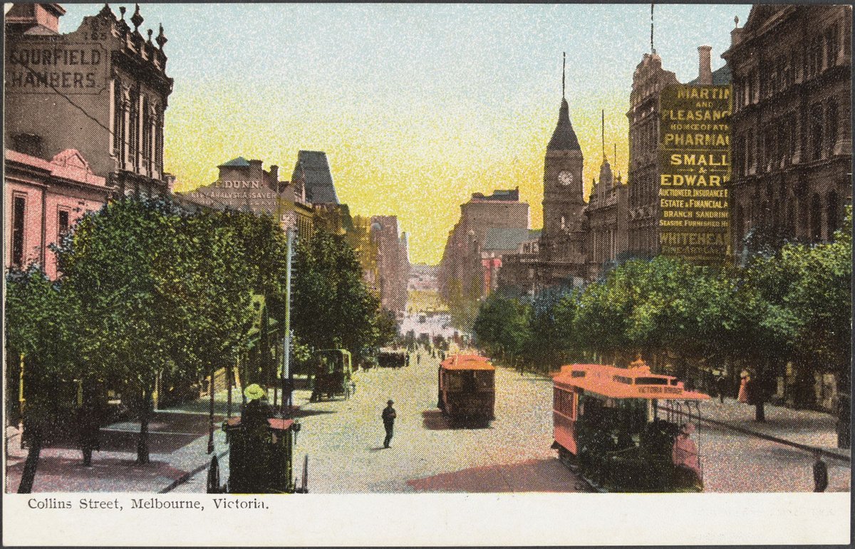 Collins Street, Melbourne, Victoria, Melbourne City (1895–1915)