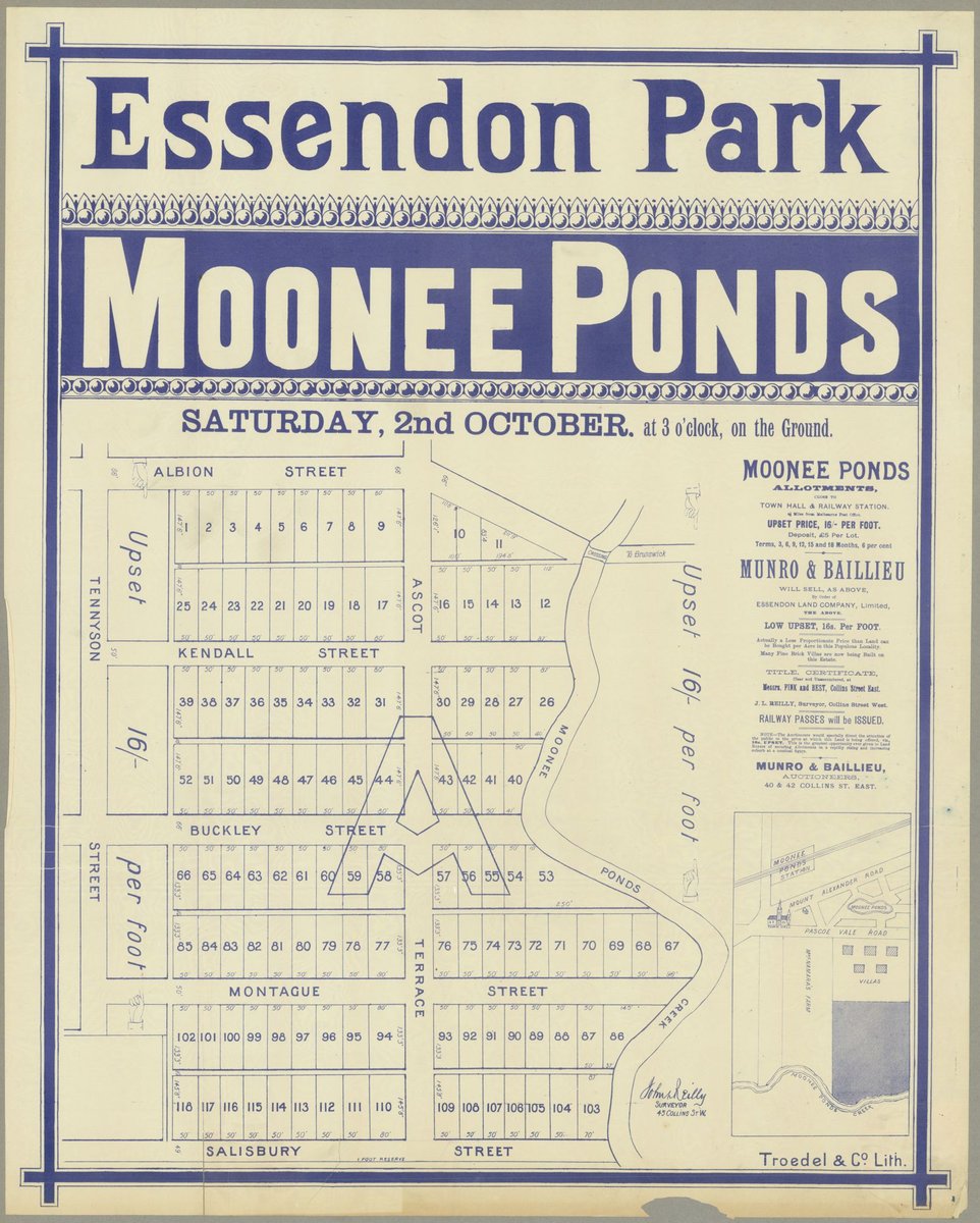 Essendon Park, Moonee Ponds [Auction notice] (1880–90)