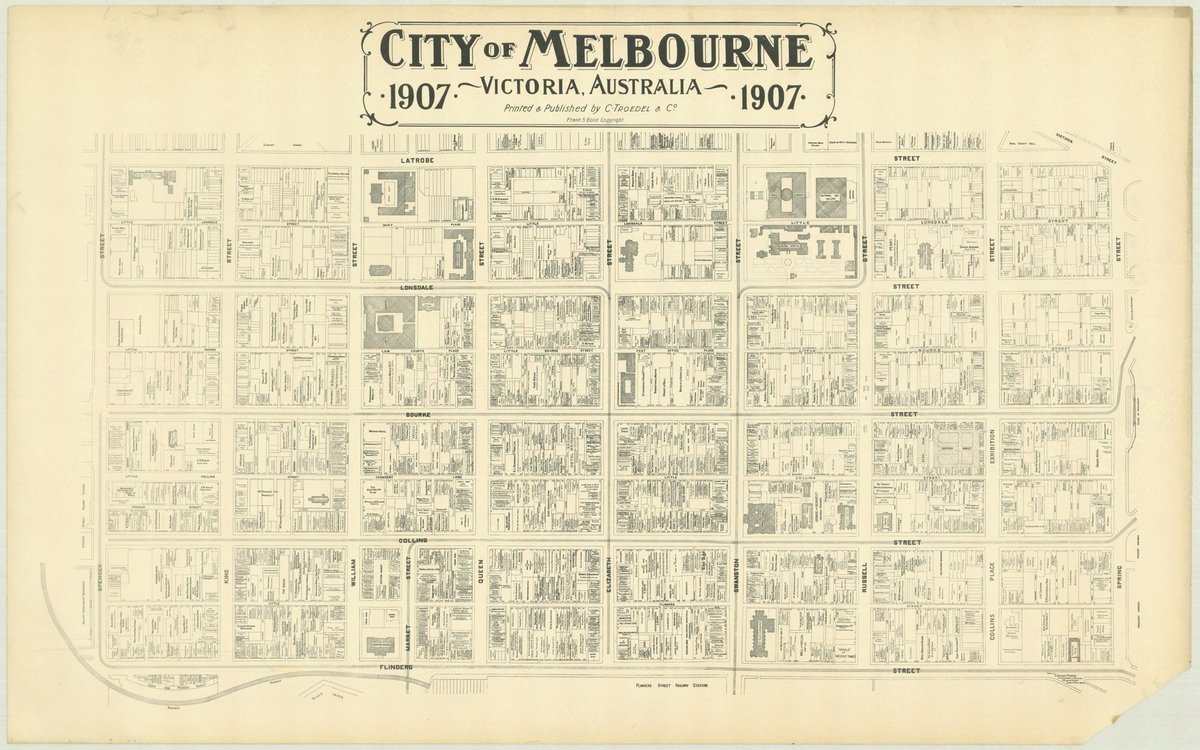 City of Melbourne, Victoria, Australia, 1907 [map]