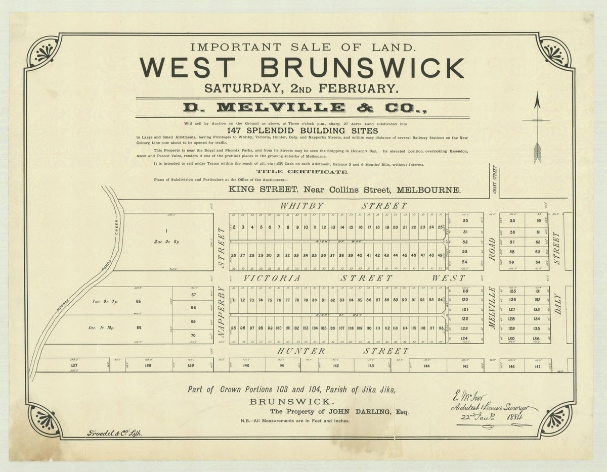 West Brunswick [Auction notice], Brunswick West (1884)