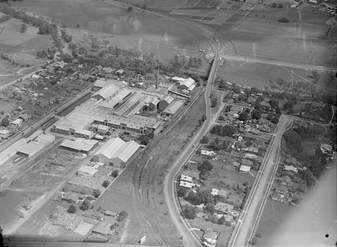Australian Paper Manufacturing mill (APM) at Fairfield, c. 1945