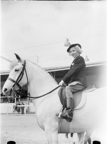Young Equestrienne, Royal Show, Melbourne, 1947