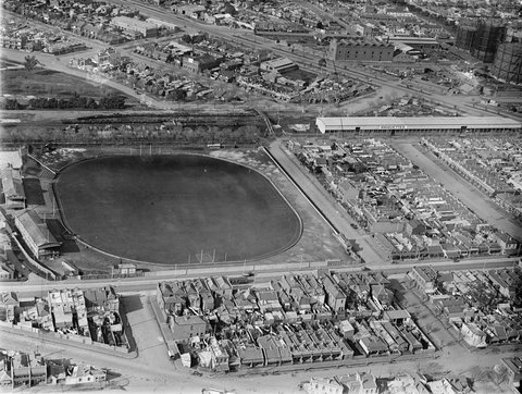 Football ground in Brunswick Street North Fitzroy now known as Fitzroy Community Oval, 1925–35