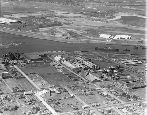 Yarraville looking towards Port Melbourne, 1938