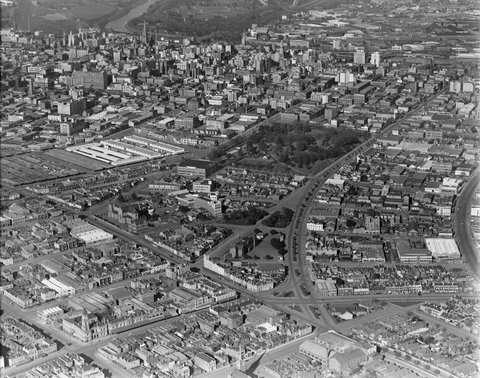 Looking over West Melbourne to city, 1938