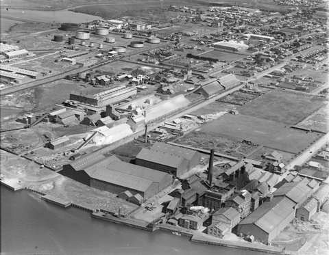 Yarraville sugar refinery, 1938
