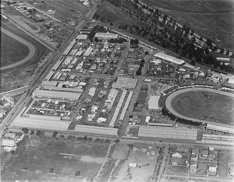 Royal Agricultural Society of Victoria Show Grounds, Ascot Vale, possibly during Melbourne Show, 1930–48