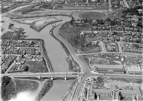 Areas of South Yarra and Richmond near Yarra River, 1942–48