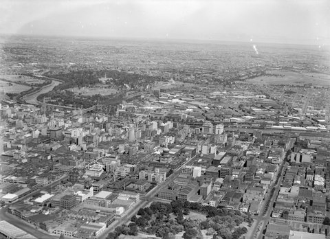 Aerial View of Melbourne, 1945–54