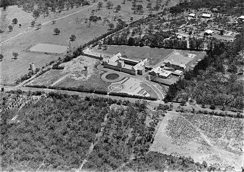 Aerial view of Toorak College, 1928–30