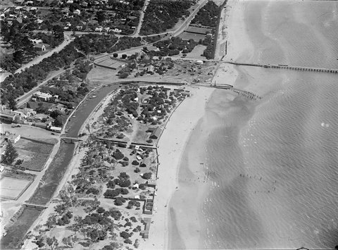 Area of Frankston including pier and foreshore, 1925–40