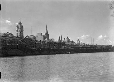 City Skyline, Melbourne, 1947