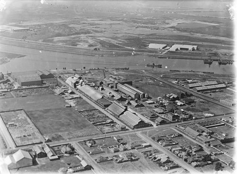 Maribyrnong River? possibly near Footscray, 1940s