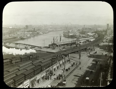 Queens Bridge, Melbourne, 1900–20
