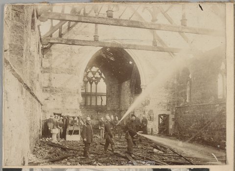 Eight images related to the Metropolitan Fire Brigade, Melbourne, 1899–1920