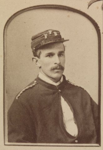 Presented to Captain Hugh Morris by the members of the Footscray Volunteer Fire Brigade, 1884