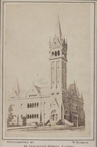 Congregational Church [Collins Street, Melbourne], 1870