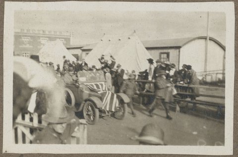 Will Booth just arrived with Frank from the Prinz Ludwig Port Melbourne, Victoria, 1919