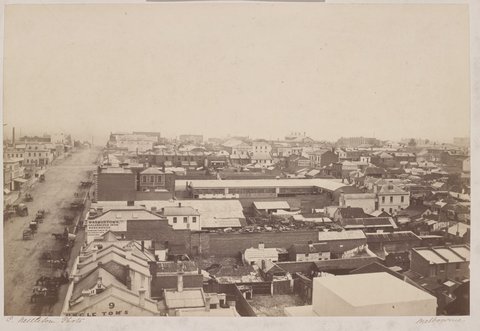 Bourke Street west, 1866
