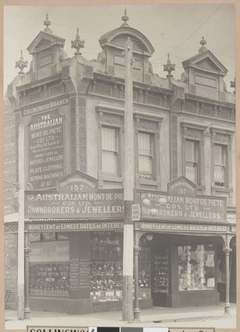 The Australian Monte de Piete Co. Ltd. : Collingwood Branch, c. 1920