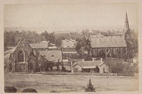 East Melbourne from Parliament House, c. 1870