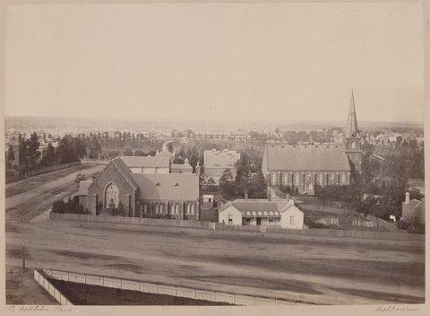 Chalmers Church and Melbourne, c. 1868